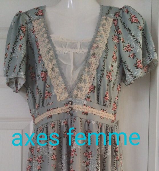 新品 axes femme 花柄 ワンピース スカート