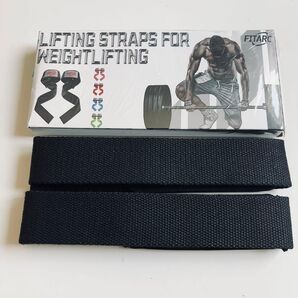 リストストラップ 筋トレ リフティングストラップ 2個セット 65cm ベンチプレス 握力補助 男女兼用 パット付き