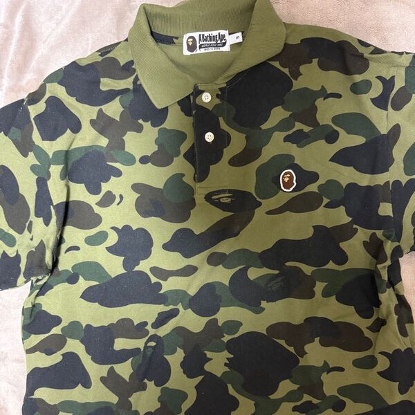a bathing ape 迷彩ポロシャツ ポロシャツ