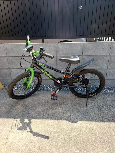 埼玉県北葛飾郡松伏町引き取り希望 ides d-bike 18インチ Master ブラック/ グリーン 自転車