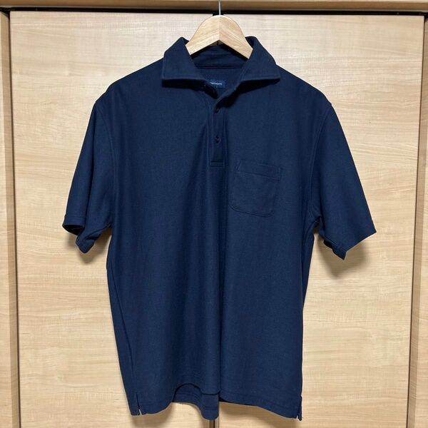 【値下げ】P.S.FA ポロシャツ ビズポロ ビジカジ ネイビー カッタウェイ XL カノコ