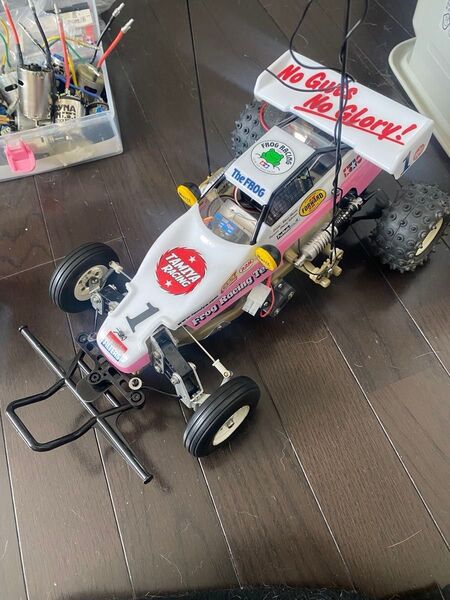 タミヤ マイティフロッグ 当時物 車体プロポセット スペアタイヤ、スペアパーツ等各種つき
