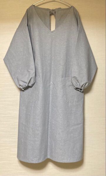 割烹着 シンプル ロング エプロン
