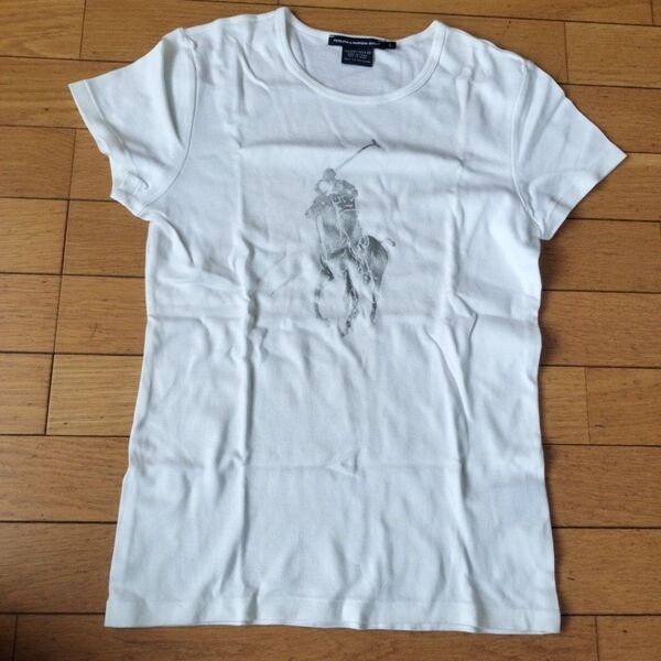 【新品】Ralph Lauren Golf ゴルフフィット Tシャツ L 半袖Tシャツ ホワイト カットソー コットン