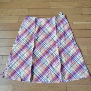 【新品/タグ付】チェック柄スカート マルチカラー