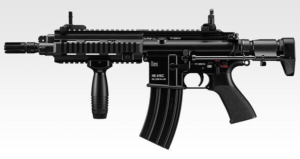 【美品】東京マルイ 次世代電動ガン HK416C 本体+マガジン、バッテリー付き