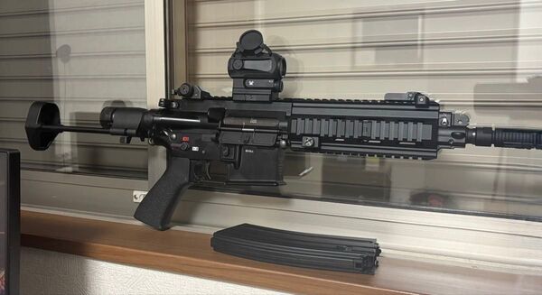 【美品】買ったらすぐ使える!東京マルイ 次世代電動ガン HK416C 本体、マガジン、バッテリー充電器、ガンケース付き!