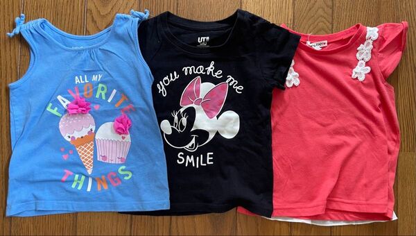 ベビー服 女の子 トップス Tシャツ 3枚セット