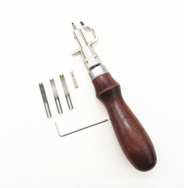 革工具 ステッチンググルーバー クラフト 革 DIY レザークラフト へり落とし