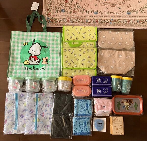 非売品洋服の青山 サンリオコラボ 保冷バッグ タンブラーキャニスター トートバッグ サンリオ グッズセット ハローキティ