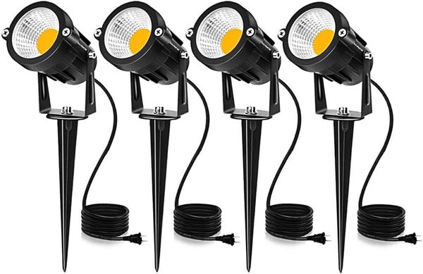 新品◆ LED ガーデンライト 3000K 400LM IP65防水 4本セット