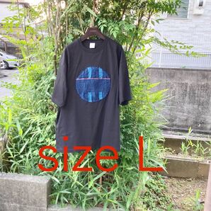 913 襤褸 tシャツ 古布 リメイク 藍染 藍染め パッチワーク 刺し子 ヴィンテージ オリジナル