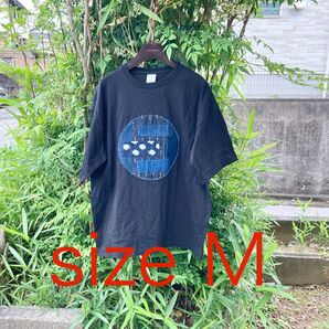 919 襤褸 tシャツ 古布 リメイク 藍染 藍染め 絣 パッチワーク 刺し子 ヴィンテージ オリジナル