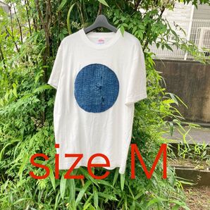 922 襤褸 tシャツ 古布 リメイク 藍染 藍染め パッチワーク 刺し子 ヴィンテージ オリジナル