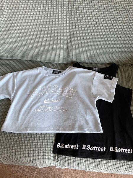 ビスキー タンクトップ Tシャツ 重ね着セット サックス ブルー ブラック 140サイズ