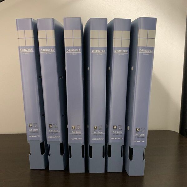 コクヨ Dリングファイル A4 2cm 2穴 フ-FD420NB 新品6冊