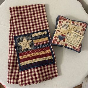 アメリカンカントリー キッチンクロス&コースター