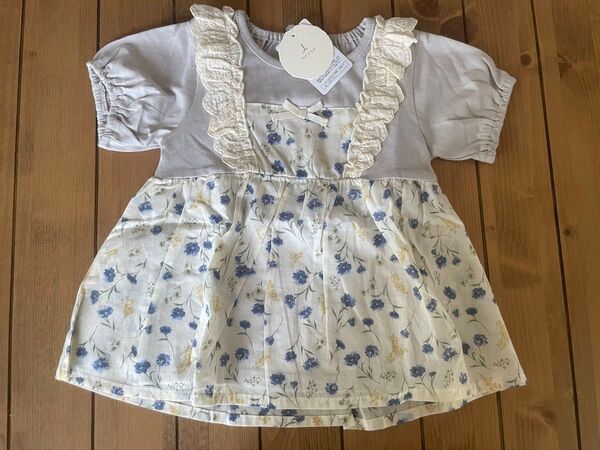 テータテート トップス 半袖 花柄 100