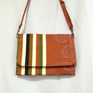 未使用 ハンドメイド 和柄 帯 ショルダーバッグ