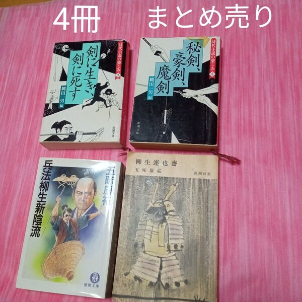 ★最終価格 値下げ 縄田一男 文庫本まとめ売り 剣に生き 剣に死す 文庫本 秘剣 豪剣 縄田一男 兵法柳生新陰流 柳生連也斎