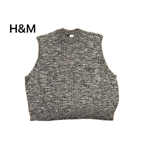 H&M サマーニット ノースリーブニット グレー系 レディース