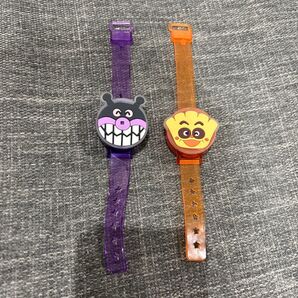 アンパンマン 紫 オレンジ バンド ガチャガチャ クリームパンナ バイキンマン ライトブレス