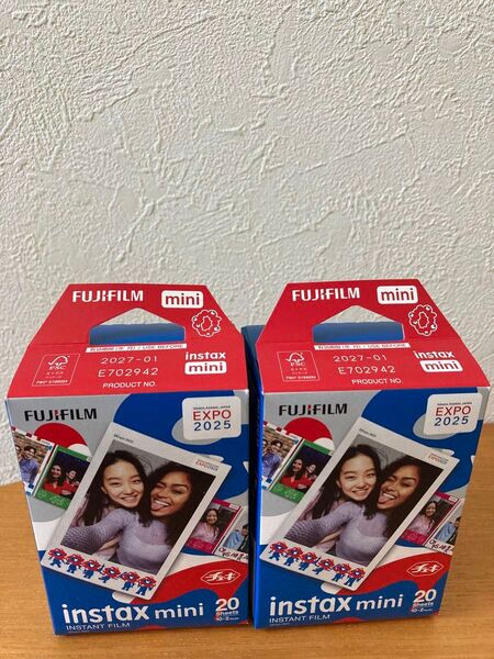 新品 FUJIFILM チェキ用フィルム 富士フイルム INSTAX MINI ミャクミャク 万博 2個価格