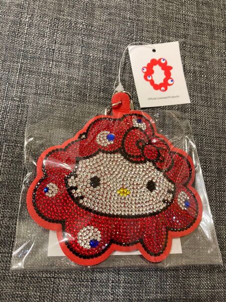 大阪万博 ミャクミャク サンリオ コラボ ハローキティ キラキラ レザー キーホルダー キティ