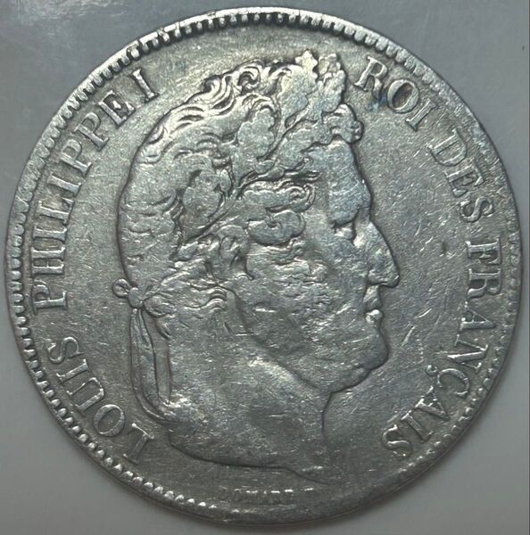 フランス 5フラン銀貨 1842年 古銭 銀貨 外国コイン