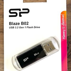 USBメモリ 64GB シリコンパワーUSB3.1ヘアライン仕上げ