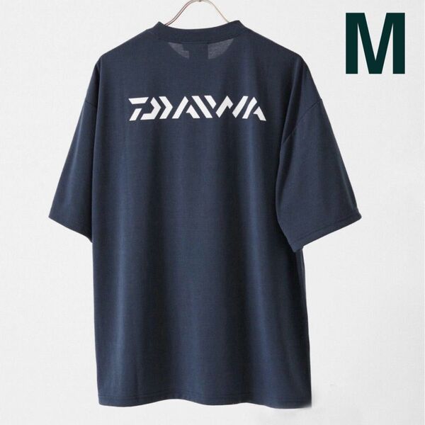 新品 DAIWA ダイワ 別注 ロゴ Tシャツ メンズ ネイビー ルーズフィット JOURNAL STANDARD relume