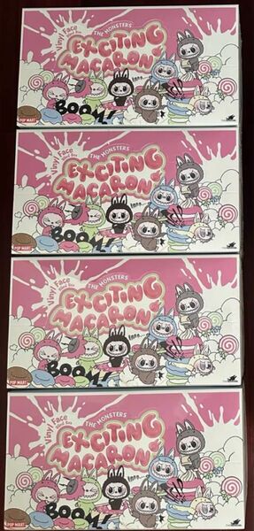 POPMART LABUBU THE MONSTERS マカロンぬいぐるみ 4セット