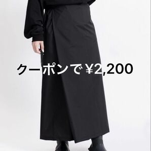 KiU レインスカート ウォータープルーフロンジースカート ブラック 大雨対応 レインウェア レイングッズ キウ