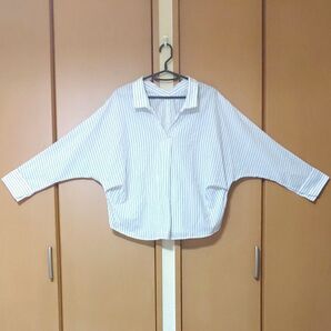 ブラウス シャツ ストライプ柄 フリーサイズBACKNUMBER ライトオン