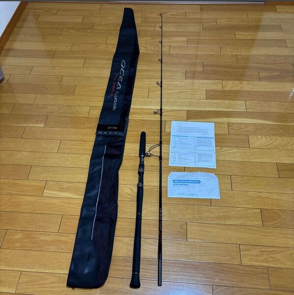 1回使用 シマノ 24 オシアプラッガー フルスロットル S77M 未記入保証書あり オフショアキャスティング ヒラマサ 青物