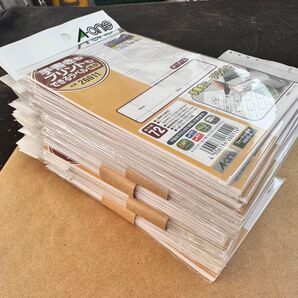 【未使用品 】A-one 手書きもプリントもできるラベル 1冊角丸6面(12シート) 30冊