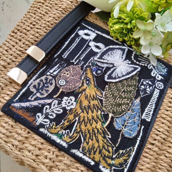 【ミナペルホネン】ハンドメイド バッグ ショルダー バンドバッグ カゴバッグ