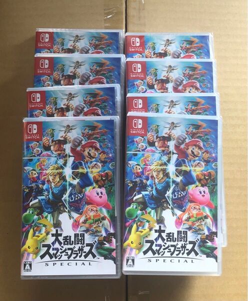 大乱闘スマッシュブラザーズ Nintendo Switch 8本セット 新品未開封 シュリンク付き