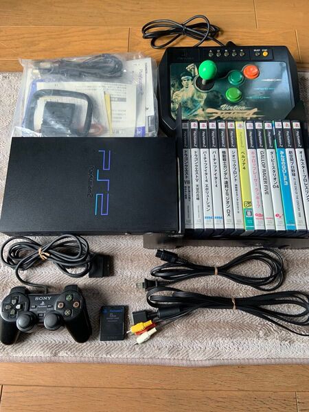 【PS2】SCPH-10000 本体 PS2ソフト13本 バーチャファイター4スティック