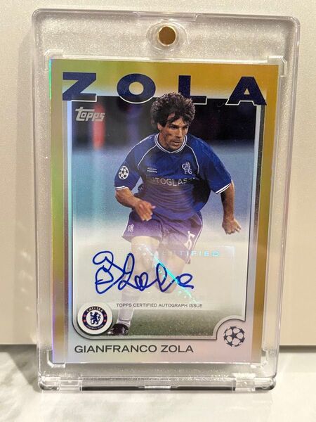 Gianfranco Zola 直筆サインカード Topps チェルシー