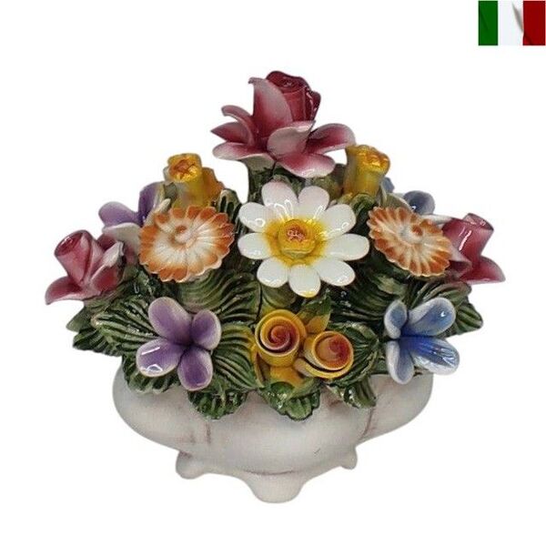 陶花 陶器 イタリア インテリア オーナメント 置物 オブジェ