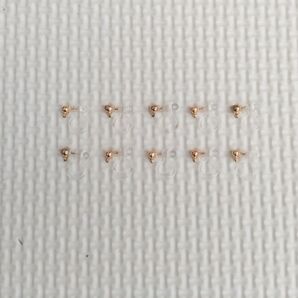 ノンホールピアス基礎金具 10個(5ペア) ゴールド