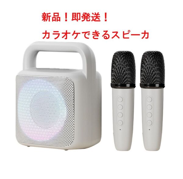 スピーカー Bluetooth ワイヤレスマイク 2本 カラオケセット家庭用 車載 充電式 マイク 録音USB/TF パーティー