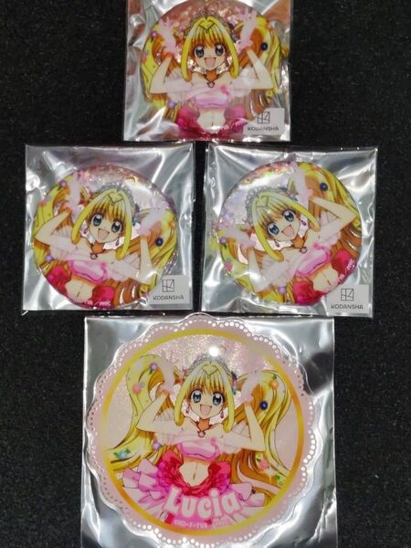 ぴちぴちピッチ namcoTOKYO ナムコトーキョー ナムコ 缶バッジ アクリルコースター るちあ