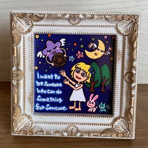 フレーム付き★貼り絵★イラスト★for someone〜誰かの為に