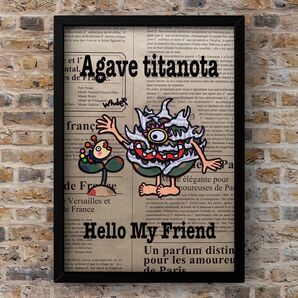 A4サイズポスター★アガベ★Hello My Friend