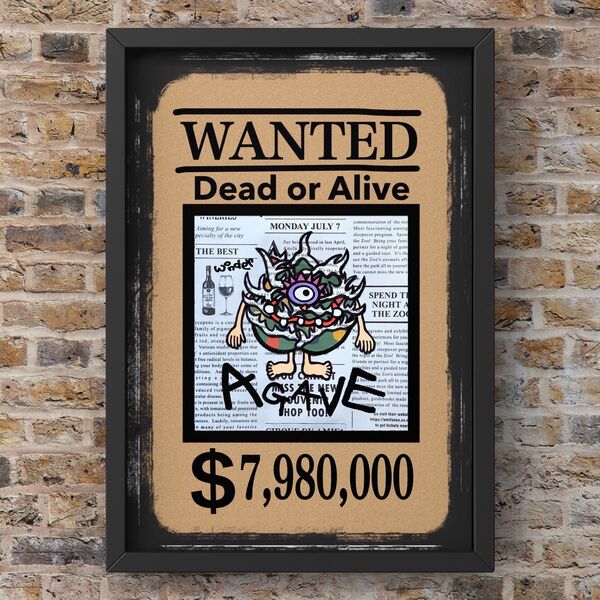 A4サイズポスター★【アガベチタノタ★WANTED】
