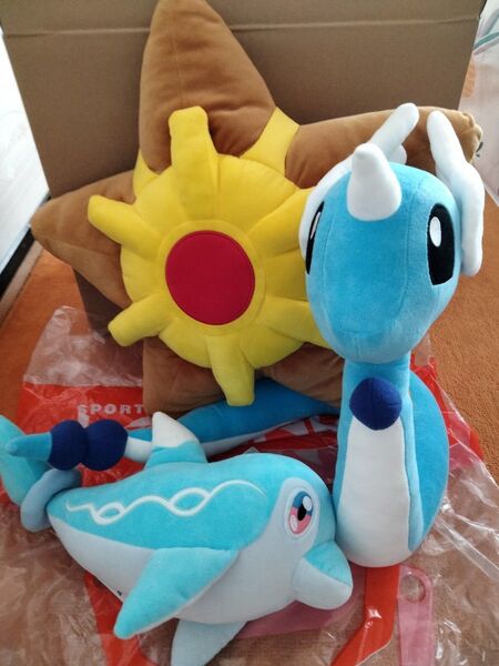 ポケモンぬいぐるみセット ヒトデマン ハクリュー ナミイルカ
