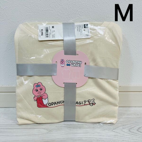 【新品】GU おぱんちゅうさぎ ラウンジセット Mサイズ ナチュラル 半袖 ジーユー