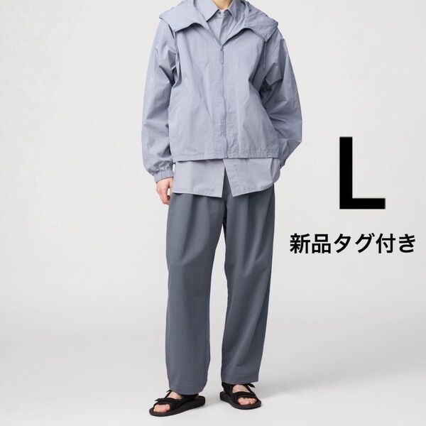 【新品】ユニクロU ライトウェイトスウェットワイドパンツ Lサイズ グレー 完売品 UNIQLO